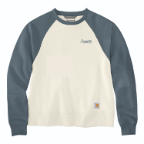 CARHARTT WOMEN'S SAWYER CREWNECK SWEATSHIRT- EGGSHELL