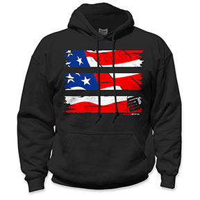 OLD GLORY SAFETY HOODIE - RED/WHITE/BLUE/BLACK
