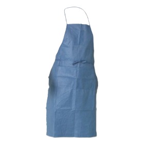 A20 Breathable Particle Protection Aprons, 28 in X 40 in, Denim Blue