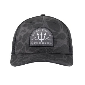 Grundens Poseidon Trucker Hat Black Camo