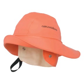Grundens Sandhamn Sou'wester Rain Hat Orange
