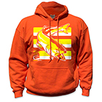 SALMON SAFETY HOODIE - YELLOW/ORANGE