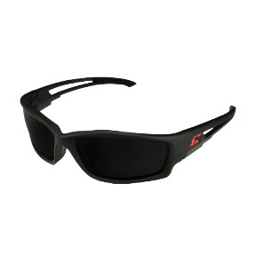 Edge TSK236 Kazbek Safety Glasses - Matte Black Frame - Smoke Polarized Lens