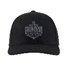 Grundens Logo Anchor Wool Trucker Black