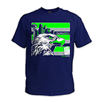 SEATTLE SAFETY SHIRT - GREEN/GRAY/NAVY