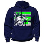 SEATTLE SAFETY HOODIE - GREEN/GRAY/NAVY