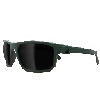 Defiance Wayfarer Safety Glasses- Matte Alpine Frame Color, Smoke Vapor