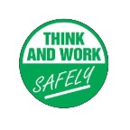Hard Hat Stickers: Think And Work Safely