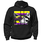 PURPLE REIGN SAFETY HOODIE - YELLOW/PURPLE/BLACK