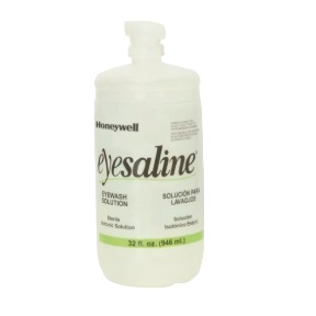 Personal Sterile Saline Eyewash Bottles,  32 OZ