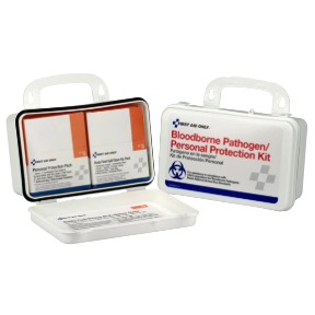 Bloodborne Pathogen (BBP) Unitized Spill Clean Up Kit, Plastic Case