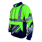 SS360º ANSI CLASS 3 - 12 SAFETY HOODIE GREEN