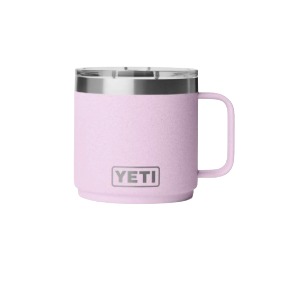 Yeti Rambler 14 Oz Stackable Mug with Durasip Ceramic Lining, Cherry