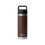 Yeti Rambler 18 Oz Water Bottle with Chug Cap Wetlands Brown