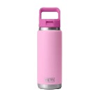 Yeti 26 OZ Water Bottle With Color Block Straw Lid Power Pink