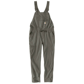 CARHARTT WOMEN'S FORCE RIPSTOP BIB OVERALL- DUSTY OLIVE
