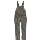 CARHARTT WOMEN'S FORCE RIPSTOP BIB OVERALL- DUSTY OLIVE