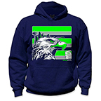 YOUTH SEATTLE SAFETY HOODIE - GREEN/GRAY/NAVY