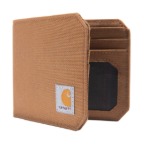 CARHARTT NYLON DUCK BIFOLD WALLET- BROWN