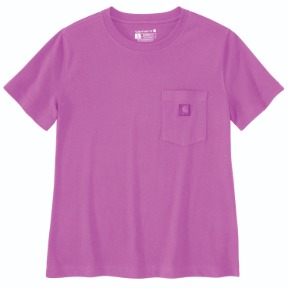 CARHARTT WOMEN'S IRVINE RELAXED T-SHIRT- ELECTRIC FUCHSIA