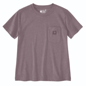 CARHARTT WOMEN'S IRVINE RELAXED T-SHIRT- ASH BERRY HEATHER