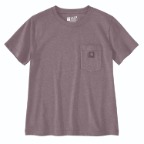 CARHARTT WOMEN'S IRVINE RELAXED T-SHIRT- ASH BERRY HEATHER