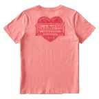 CARHARTT WOMEN'S RELAXED HERITAGE HEART T-SHIRT- LIGHT AMBER