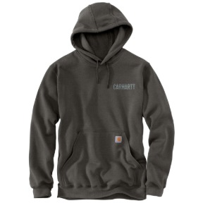 CARHARTT PAXTON LOGO GRAPHIC SWEATSHIRT- CARBON HEATHER