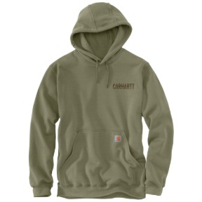 CARHARTT PAXTON LOGO GRAPHIC SWEATSHIRT- DUSTY OLIVE