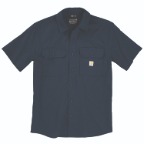 CARHARTT GLENWOOD RELAXED SHORT SLEEVE SHIRT- NAVY