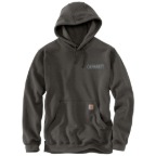 CARHARTT PAXTON LOGO GRAPHIC SWEATSHIRT- CARBON HEATHER