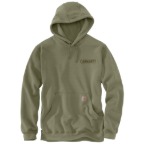 CARHARTT PAXTON LOGO GRAPHIC SWEATSHIRT- DUSTY OLIVE