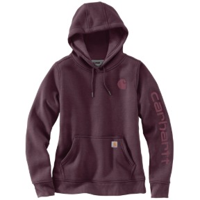 WOMEN'S MIDWEIGHT LOGO SLEEVE GRAPHIC SWEATSHIRT - DEEP CHERRYWOOD