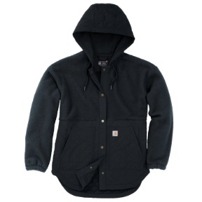 CARHARTT WOMENS HIGHLAND SHIRT JAC- BLACK