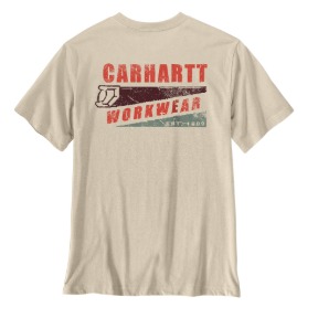 CARHARTT IRVINE RELAXED SAW T-SHIRT- OATMILK