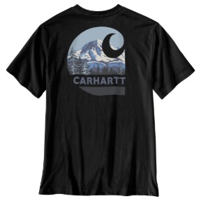 CARHARTT IRVINE RELAXED MOUNTAIN T-SHIRT- BLACK