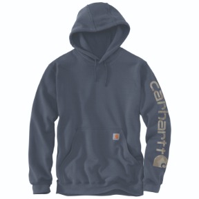 CARHARTT MIDWEIGHT HOODED LOGO SWEATSHIRT - SUPERSTORM