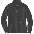 CARHARTT WOMEN'S RELAXED FIT MIDWEIGHT QUARTER ZIP MOCK NECK SWEATSHIRT-