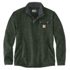 CARHARTT RELAXED FIT MIDWEIGHT QUARTER ZIP POCKET SWEATER FLEECE- FORESTRY