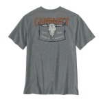 CARHARTT IRVINE RELAXED TOUGH SKULL T-SHIRT- WEATHERED ASH HEATHER