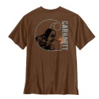 CARHARTT IRVINE WELDED C T-SHIRT- RED DUCK HEATHER