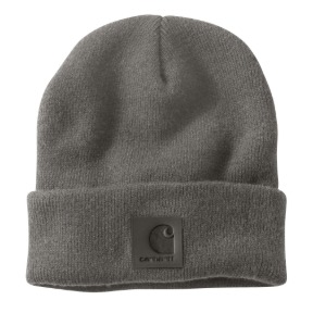 CARHARTT TONAL PATCH BEANIE- MUD GRAY