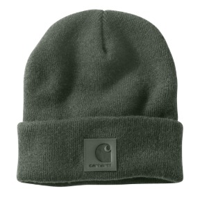 CARHARTT TONAL PATCH BEANIE- FORESTRY GREEN