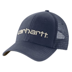 CARHARTT MESH-BACK LOGO GRAPHIC CAP- SUPERSTORM/BURNISHED LOGS