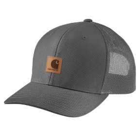 CARHARTT WASHED DUCK MESH-BACK CAP- GRAVEL