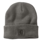 CARHARTT TONAL PATCH BEANIE- MUD GRAY