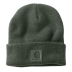 CARHARTT TONAL PATCH BEANIE- FORESTRY GREEN