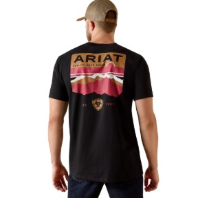ARIAT HIGHLAND SUNDOWNER CLASSIC FIT T-SHIRT- BLACK