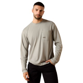 ARIAT REBAR HEAT FIGHTER STAPLE T-SHIRT- WILD DOVE