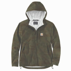 CARHARTT STORM DEFENDER WATERPROOF JACKET LIGHWEIGHT PACKABLE- ARMY GREEN